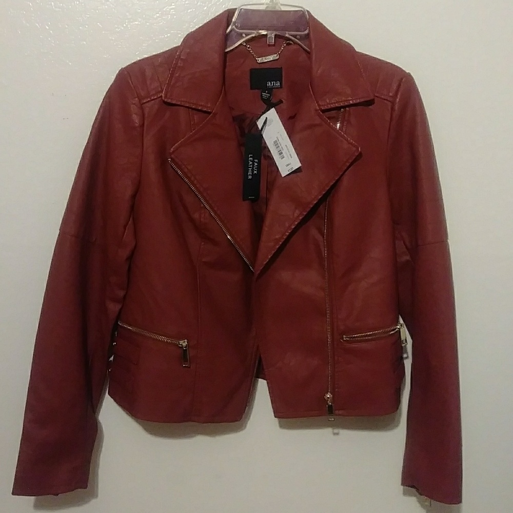 Faux leather jacket